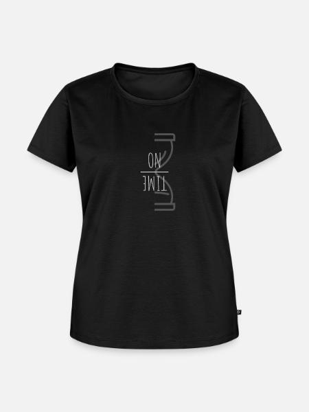 Zeit - Frauen Premium Bio T-Shirt - Schwarz