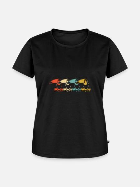 Tukan Vogel Regenwald - Frauen Premium Bio T-Shirt - Schwarz