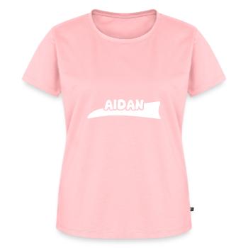 Geschenk für Aidan - Frauen Premium Bio T-Shirt - Rosa - Vorne - AI Model Female 172 dark (172cm)