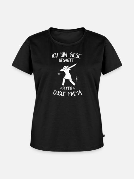 Coole Mama | Mutter - Frauen Premium Bio T-Shirt - Schwarz