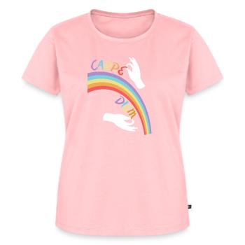 Carpe diem - Women's Premium Organic T-shirt - rose - Front - AI Model Female 172 dark (172cm)