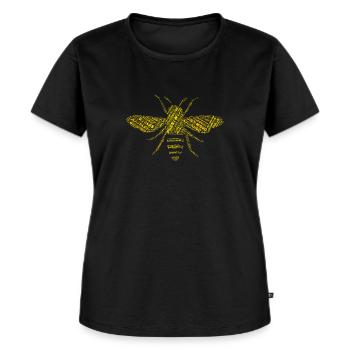 Manchester Bee shirt made from towns and villages - Women's Premium Organic T-shirt - black - Front - Selfina (174cm)