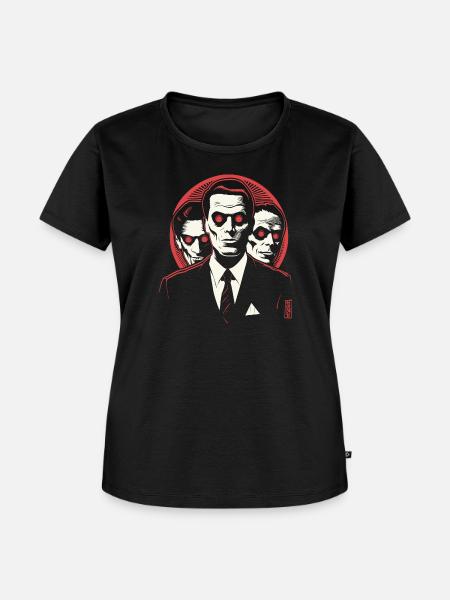 Men in Black - Frauen Premium Bio T-Shirt - Schwarz