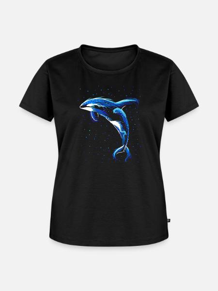 Orca-Springen - Frauen Premium Bio T-Shirt - Schwarz