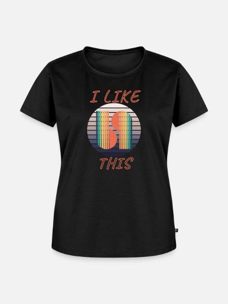 Ich mag das - Frauen Premium Bio T-Shirt - Schwarz