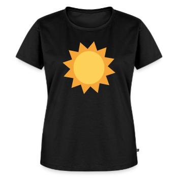 Soleil - T-shirt Premium bio Femme - noir - Devant - Selfina (174cm)
