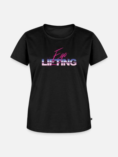 Ego Lifting Lustiges Trainings - Frauen Premium Bio T-Shirt - Schwarz