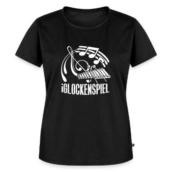 Glockenspiel Funny Glockenspiel - Women's Premium Organic T-shirt - black - Front - Selfina (174cm)