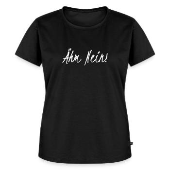 Ähm....Nein - Frauen Premium Bio T-Shirt - Schwarz - Vorne - Selfina (174cm)