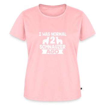 Deux museau chien cadeau - T-shirt Premium bio Femme - rose - Devant - AI Model Female 172 dark (172cm)