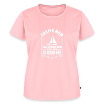 Segeln Mama Lustige Mutter Sprüche Muttertag - Frauen Premium Bio T-Shirt - Rosa - Vorne - AI Model Female 172 dark (172cm)
