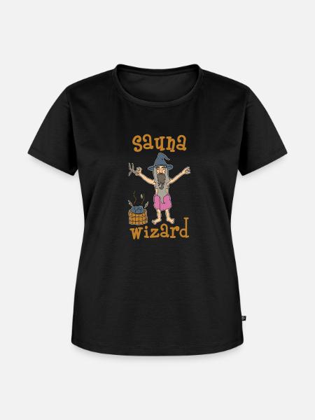 Sauna Hexe - Frauen Premium Bio T-Shirt - Schwarz