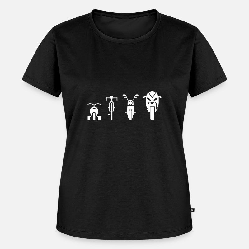 Bikes Evolution White - Women's Premium Organic T-shirt - black