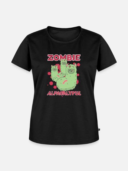 Zombieapokalypse - Frauen Premium Bio T-Shirt - Schwarz
