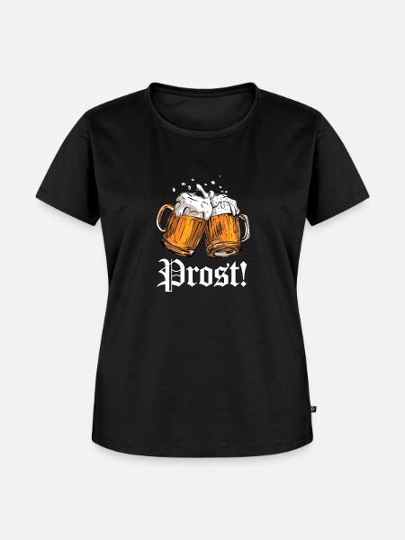 Prost - Frauen Premium Bio T-Shirt - Schwarz