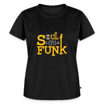 Soul with a bit of Funk Gift Soulfunk - Women's Premium Organic T-shirt - black - Front - Selfina (174cm)