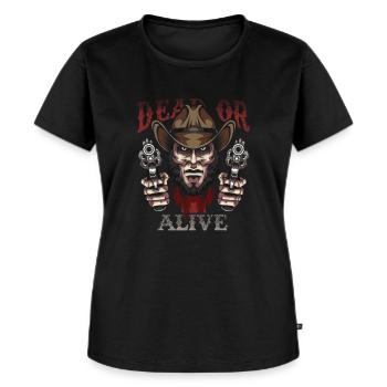 Cowboys - T-shirt Premium bio Femme - noir - Devant - Selfina (174cm)