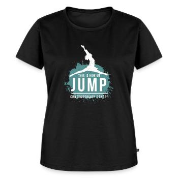 Danse Danse Contemporaine Danse Ausdurckstanz - T-shirt Premium bio Femme - noir - Devant - Selfina (174cm)