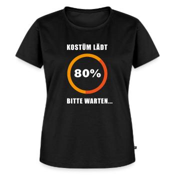 Kostüm lädt. 80%. Bitte warten.Halloween Geschenk - Frauen Premium Bio T-Shirt - Schwarz - Vorne - Selfina (174cm)
