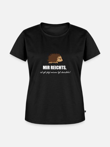 Igel - Frauen Premium Bio T-Shirt - Schwarz