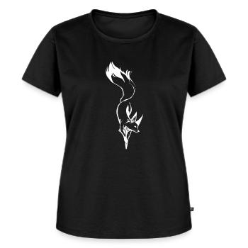 fuchs - Frauen Premium Bio T-Shirt - Schwarz - Vorne - Selfina (174cm)