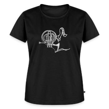 Cor d'Harmonie - Cor d'Harmonie - Hornist - Partition - T-shirt Premium bio Femme - noir - Devant - Selfina (174cm)