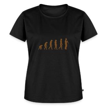 Klarinette Musikinstrument Klarinettenspieler - Frauen Premium Bio T-Shirt - Schwarz - Vorne - Selfina (174cm)