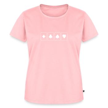 poker - Women's Premium Organic T-shirt - rose - Front - AI Model Female 172 dark (172cm)