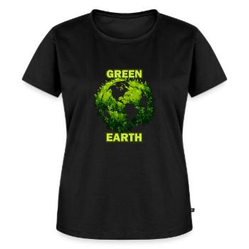 Natur - Frauen Premium Bio T-Shirt - Schwarz - Vorne - Selfina (174cm)