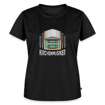 Cooles Kirchenmusiker Chor T-Shirt Spruch Design - Frauen Premium Bio T-Shirt - Schwarz - Vorne - Selfina (174cm)