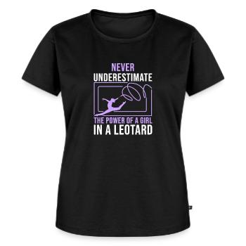 Turnen Turner Turnerin Lustiger Turnspruch Turner - Frauen Premium Bio T-Shirt - Schwarz - Vorne - Selfina (174cm)
