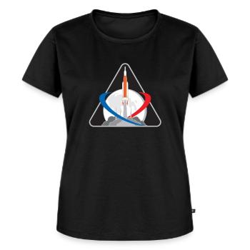 NASA Artemis Exploration Mission Mondraumrakete - Frauen Premium Bio T-Shirt - Schwarz - Vorne - Selfina (174cm)
