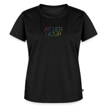 BEST-SELLER- Après Hour Techno never sleep - T-shirt Premium bio Femme - noir - Devant - Selfina (174cm)