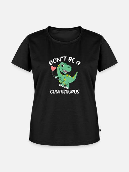 Dinosaurier - Frauen Premium Bio T-Shirt - Schwarz