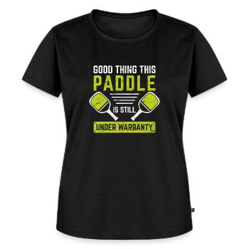Pickleball Funny Paddle Funny Pickleball Player Sp - T-shirt Premium bio Femme - noir - Devant - Selfina (174cm)