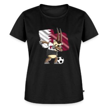 Dabbing Soccer Boy Antelope National Football Fans - Women's Premium Organic T-shirt - black - Front - Selfina (174cm)