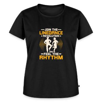 Rejoignez The Linedance Revolution Western Country Musi - T-shirt Premium bio Femme - noir - Devant - Selfina (174cm)