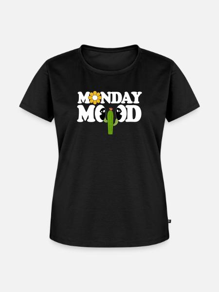 Monday Mood - Frauen Premium Bio T-Shirt - Schwarz