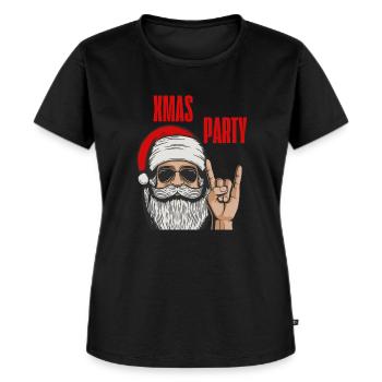 Cool Xmas Party | XMAS - T-shirt Premium bio Femme - noir - Devant - Selfina (174cm)