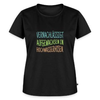 lustiger Spruch Geburtstag 70er 80er Geschenk Idee - Frauen Premium Bio T-Shirt - Schwarz - Vorne - Selfina (174cm)