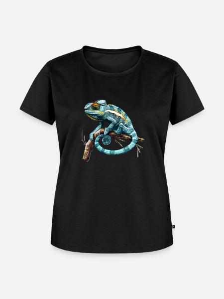 Chamelion - Frauen Premium Bio T-Shirt - Schwarz