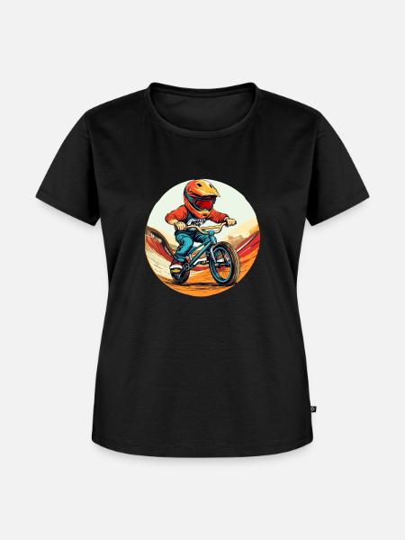 BMX für Kinder - Frauen Premium Bio T-Shirt - Schwarz