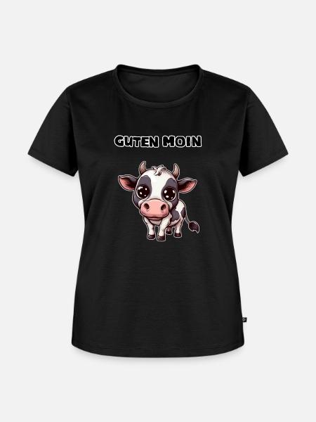 Guten Moin - Frauen Premium Bio T-Shirt - Schwarz