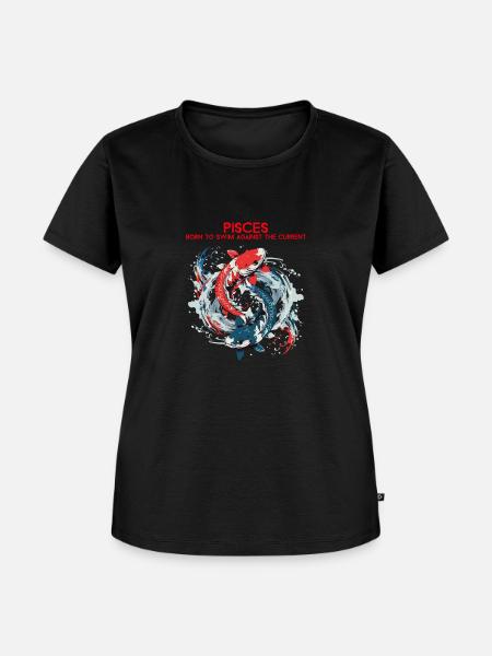 Fische Design - Frauen Premium Bio T-Shirt - Schwarz
