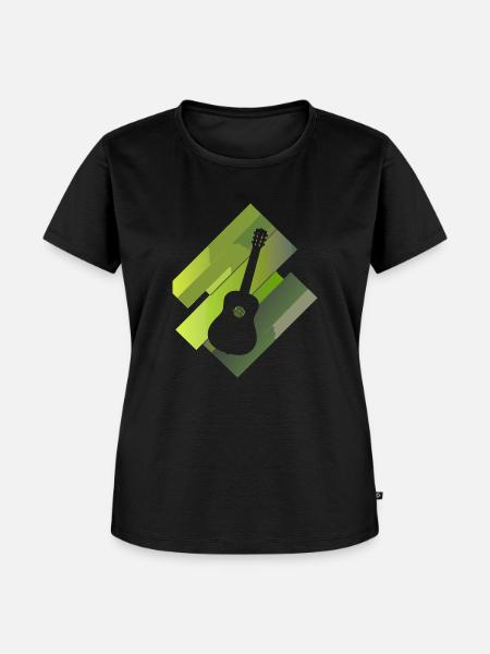 Gitarrist Basser Elektrogitarre - Frauen Premium Bio T-Shirt - Schwarz