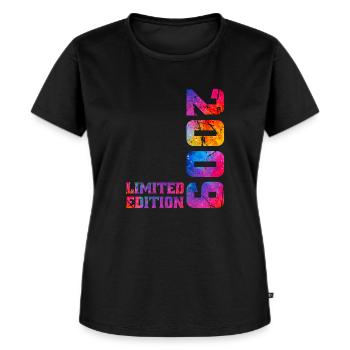 16 Ans Né en 2009 16ème Anniversaire Garçon Fille - T-shirt Premium bio Femme - noir - Devant - Selfina (174cm)