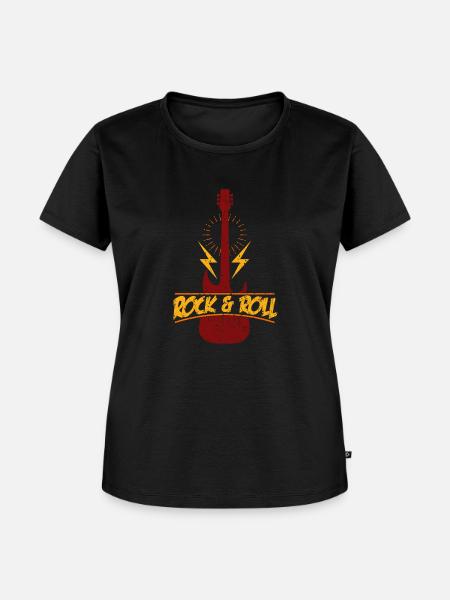 Rock n Roll - Frauen Premium Bio T-Shirt - Schwarz