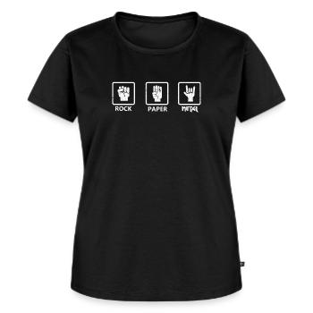 Métal rock - T-shirt Premium bio Femme - noir - Devant - Selfina (174cm)