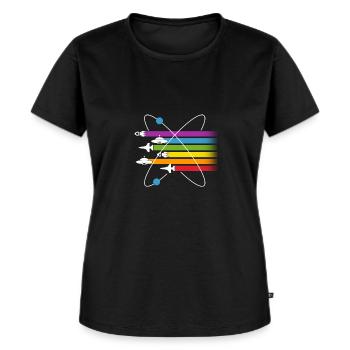 science fiction Geschenk Film Buch - Frauen Premium Bio T-Shirt - Schwarz - Vorne - Selfina (174cm)