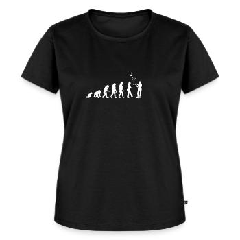 Flöte Blockflöte Querflöte Geschenk Geschenkidee - Frauen Premium Bio T-Shirt - Schwarz - Vorne - Selfina (174cm)